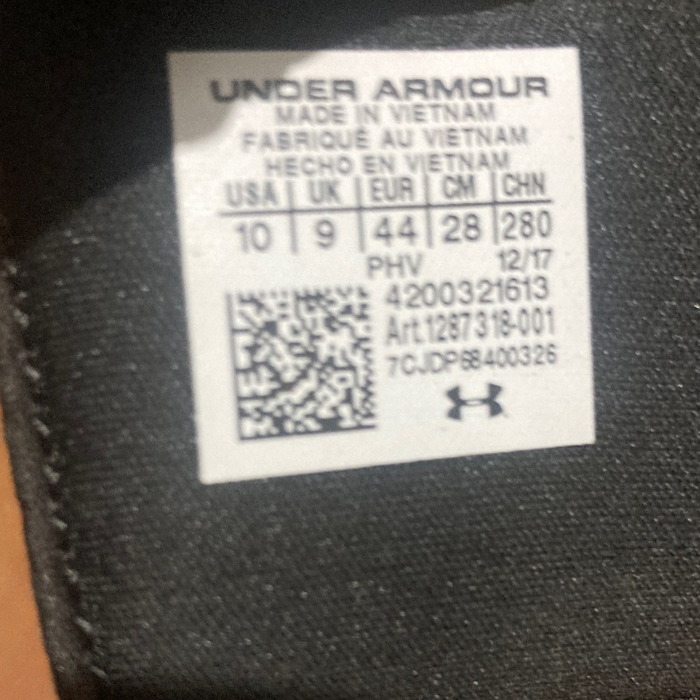 Under Armour Women’s Size 10 Black With White Logo Slide Sandals. - Picture 4 of 4